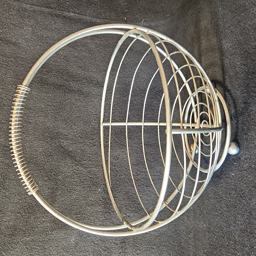 Silver Wire Basket with Handle